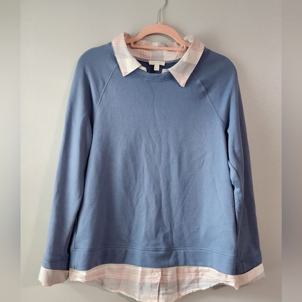 Soft Joie Layered Crew Neck Sweater